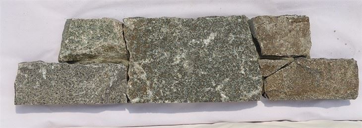 Cross Shape Stone Veneer Gray-green Granite JRD-059